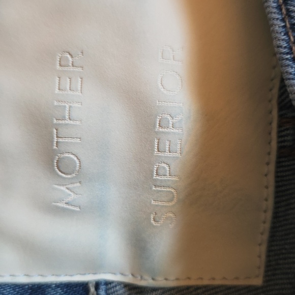 MOTHER Superior Blue Flare WIDE leg  Jeans Womens 27 Ditcher Roller Zip Skimp - Picture 6 of 16